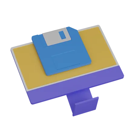 Computer speichern  3D Icon