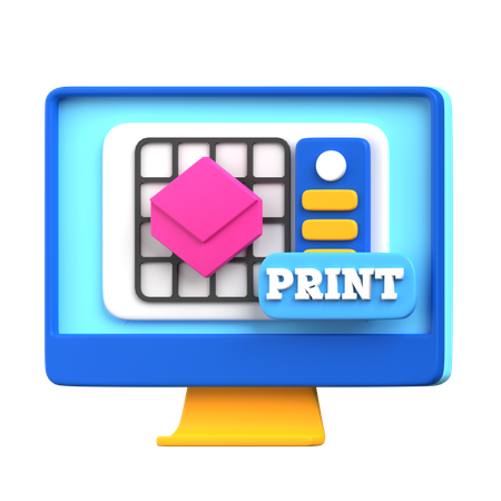 Computersteuerung  3D Icon