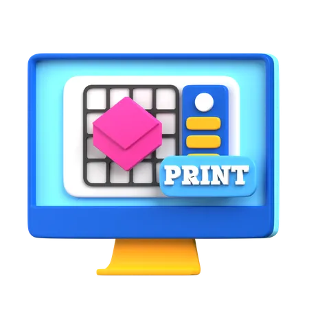 Computersteuerung  3D Icon