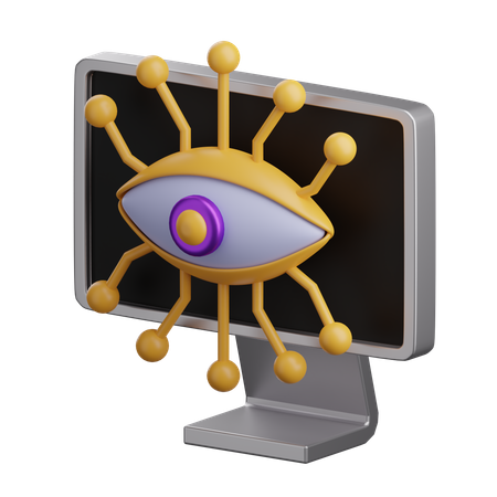 Computer Vision  3D Icon