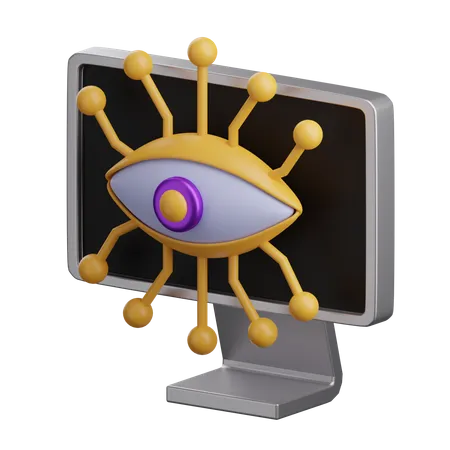 Computer Vision  3D Icon