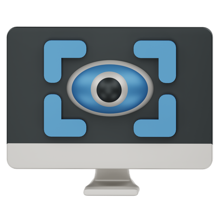 Computer Vision  3D Icon