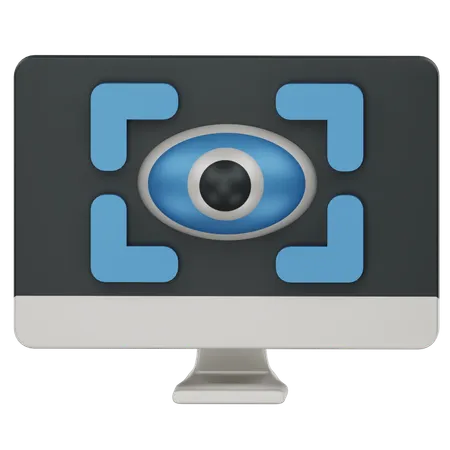 Computer Vision  3D Icon