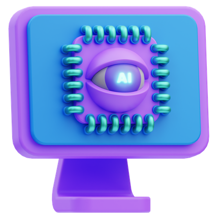 Computer Vision  3D Icon