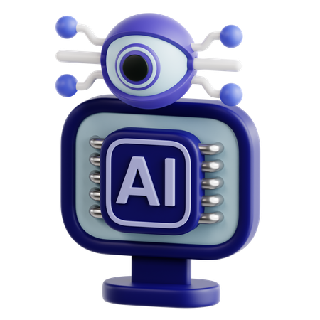 Computer Vision  3D Icon