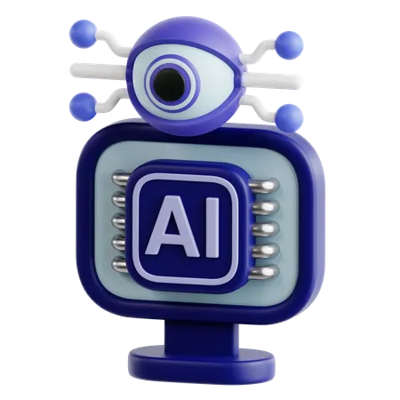 Computer Vision  3D Icon