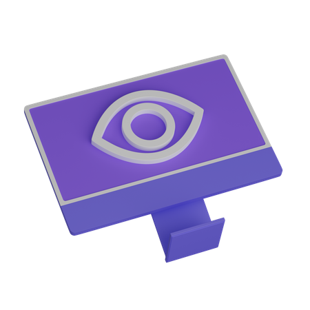 Computer vision  3D Icon