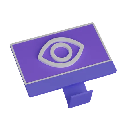 Computer vision  3D Icon