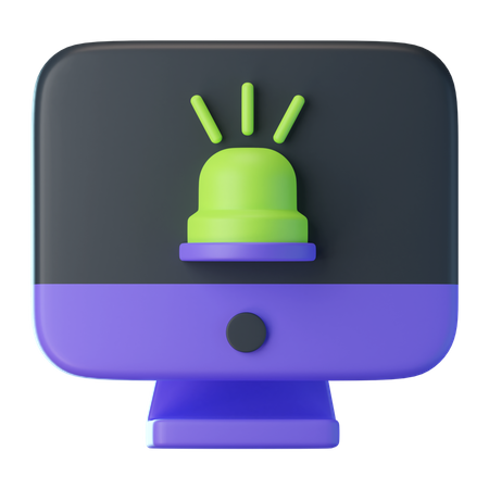 Computerwarnung  3D Icon