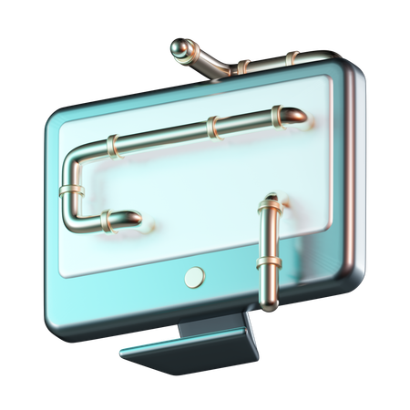 Computer Worm  3D Icon