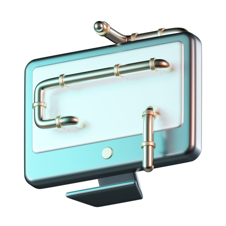 Computer Worm  3D Icon