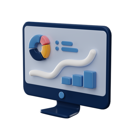 Computeranalyse  3D Icon