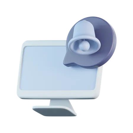 Computerbenachrichtigung  3D Icon