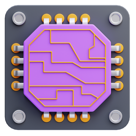 Computerchip  3D Icon