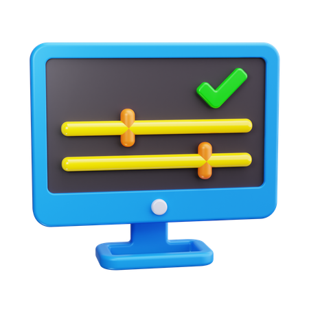 Computereinstellungen  3D Icon