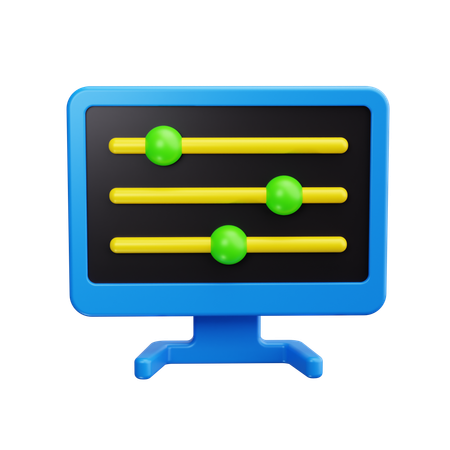 Computereinstellungen  3D Icon