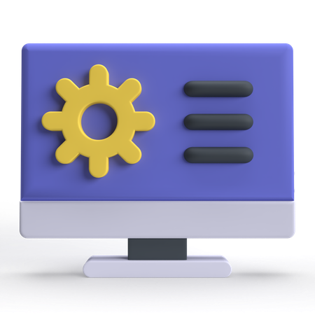 Computereinstellungen  3D Icon