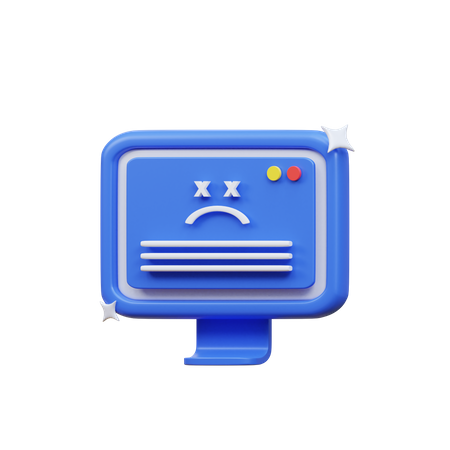 Computerfehler  3D Icon