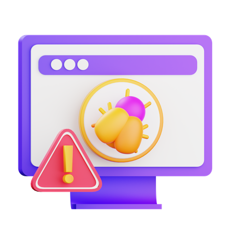 Computerfehler  3D Icon