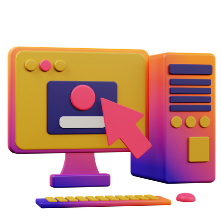 Computer Klasse  3D Icon