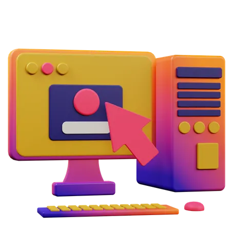 Computer Klasse  3D Icon