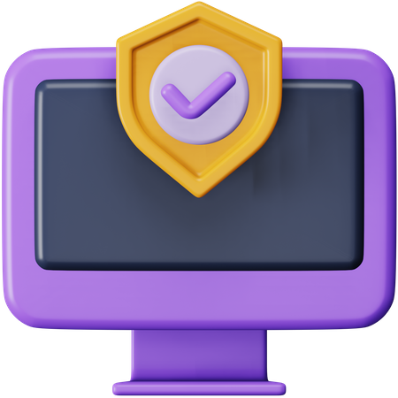 Computersicherheit  3D Icon