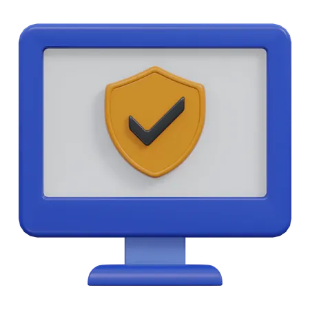 Computersicherheit  3D Icon