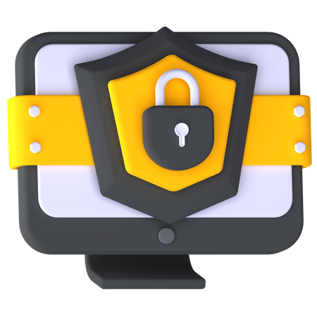 Computersicherheit  3D Icon