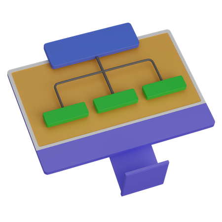 Computerstruktur  3D Icon