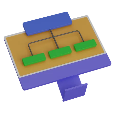 Computerstruktur  3D Icon