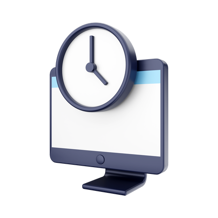 Computerstunden  3D Icon