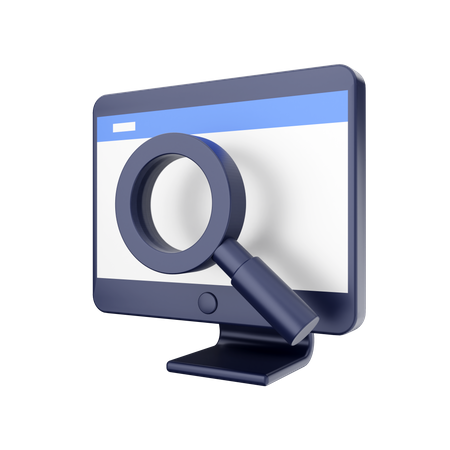 Computersuche  3D Icon