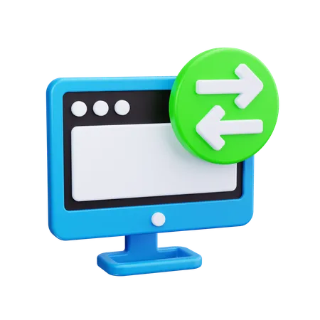 Computerverbindung  3D Icon