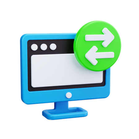 Computerverbindung  3D Icon