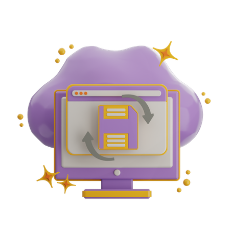 Computerverbindung  3D Icon