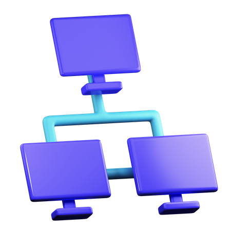 Computerverbindung  3D Icon