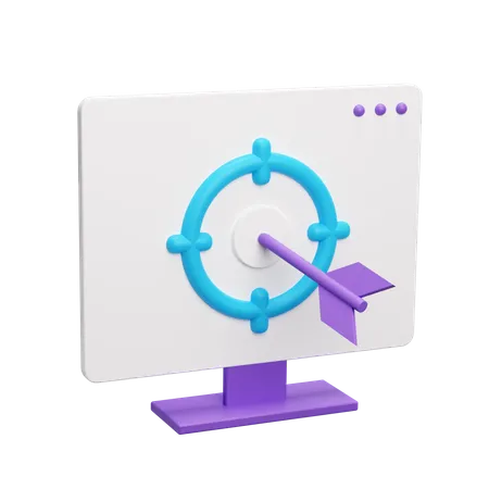 Computerziel  3D Icon