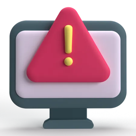Computor Error  3D Icon