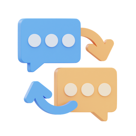 Comunicação  3D Icon