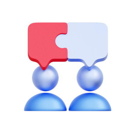 Diálogo de comunicação  3D Icon