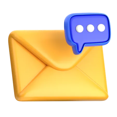 Comunicação por e-mail  3D Icon