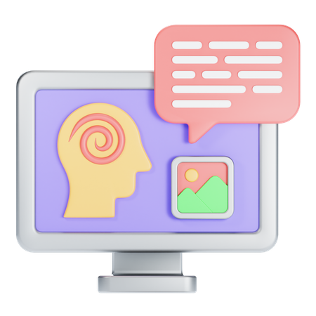 Comunicação visual  3D Icon