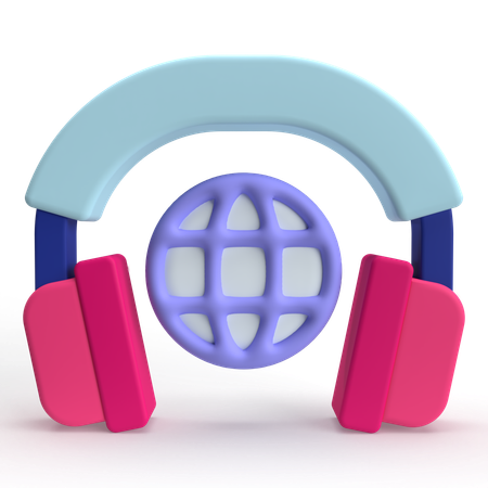 Comunicacion global  3D Icon