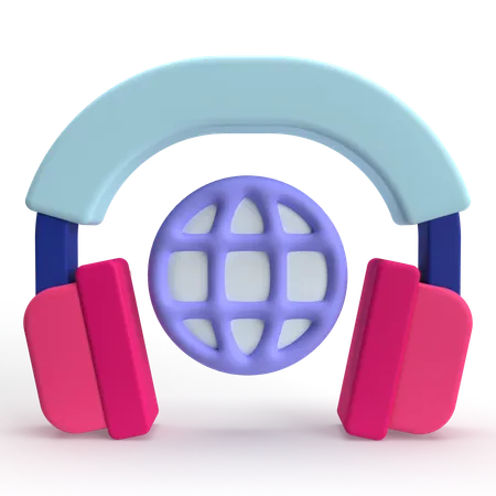 Comunicacion global  3D Icon