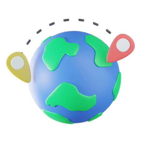 Comunicacion global  3D Icon