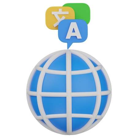 Comunicación mundial  3D Icon