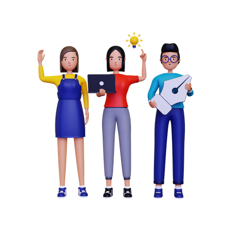 Comunidad de diseñadores creativos  3D Icon