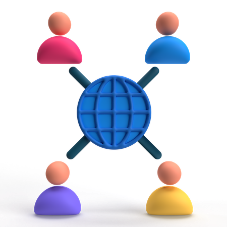 Comunidade  3D Icon