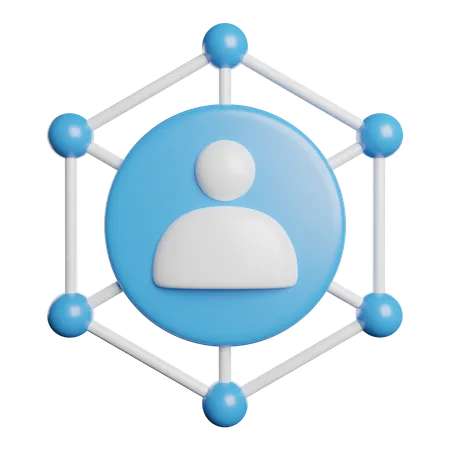 Comunity Manager Connection 3D Icon