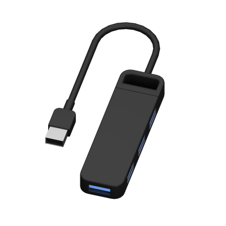 Concentrador usb  3D Icon